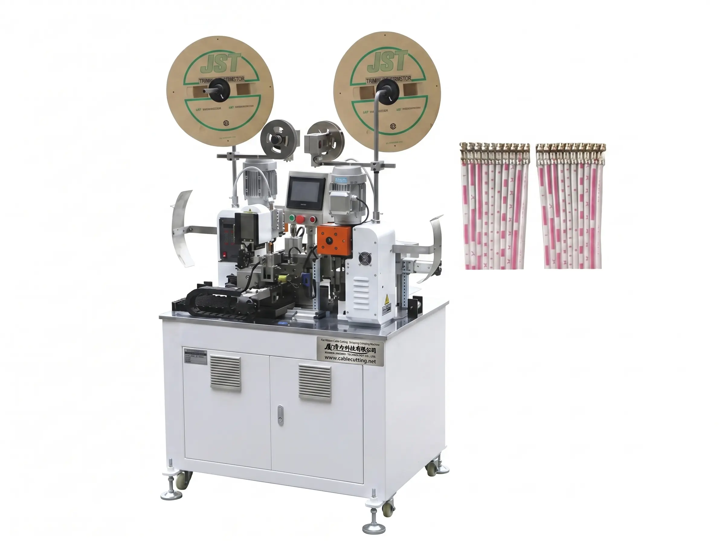Automatische Flachbandkabel-Doppelendcrimp-Maschine WPM-SP20 – Präzise und effizient