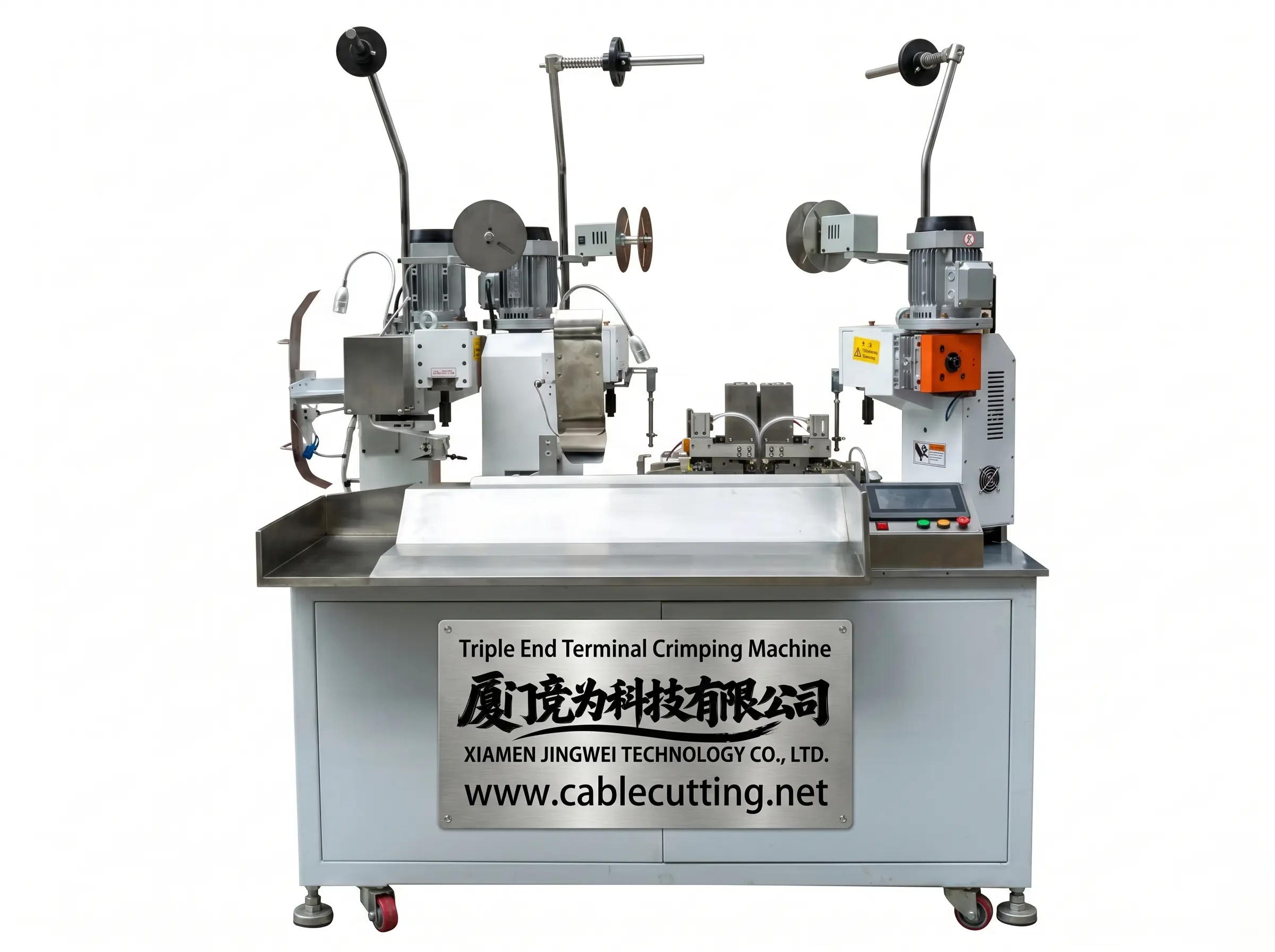 Hocheffiziente automatische Drei-End-Crimpmaschine WPM-189 – Präzise Kabelverarbeitung