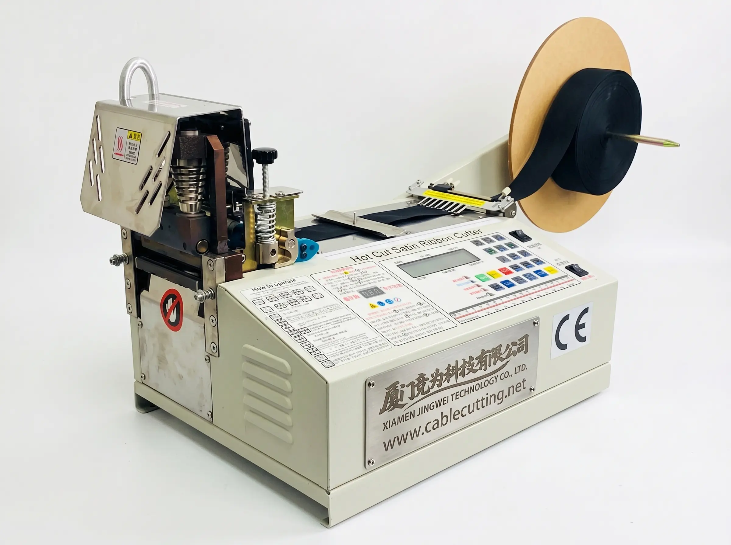 WPM-890S: Präzisions-Heißschneider für Satinband – sauber und effizient