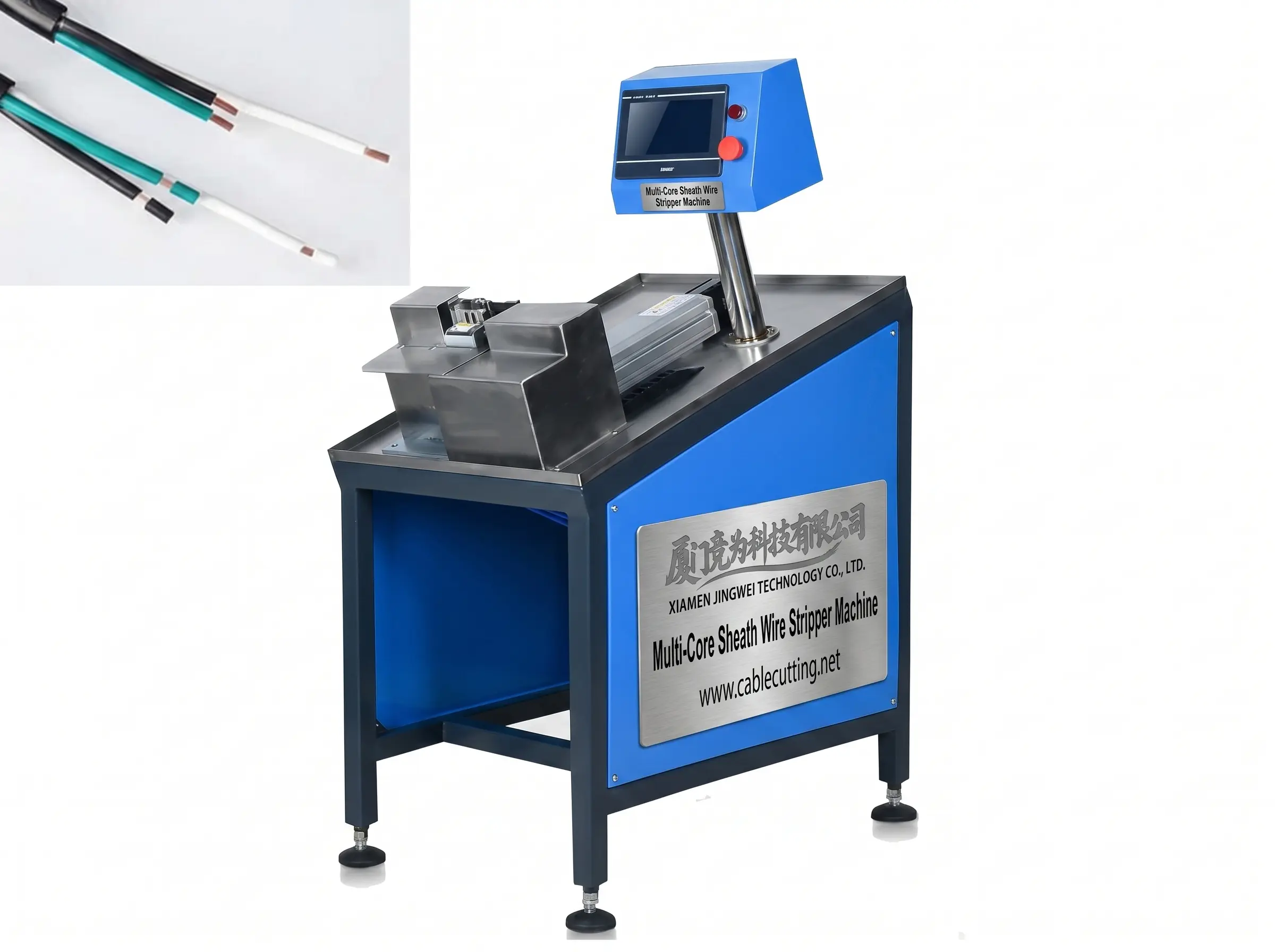 Mehradrige Mantelleitungs-Abisolier-Maschine WPM-25-290 – Lang-/Kurz-Abisolierung