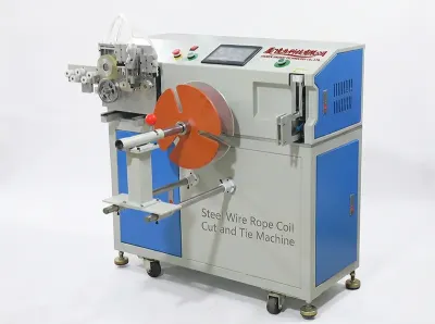 Automatische Stahldrahtseil-Wickel-Schneide-Bindemaschine WPM-40-80S
