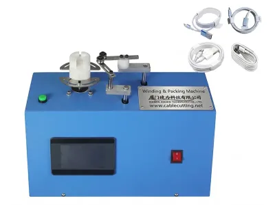 Automatische USB-Datenkabel-Wickel- und Verpackungsmaschine WPM-2024B