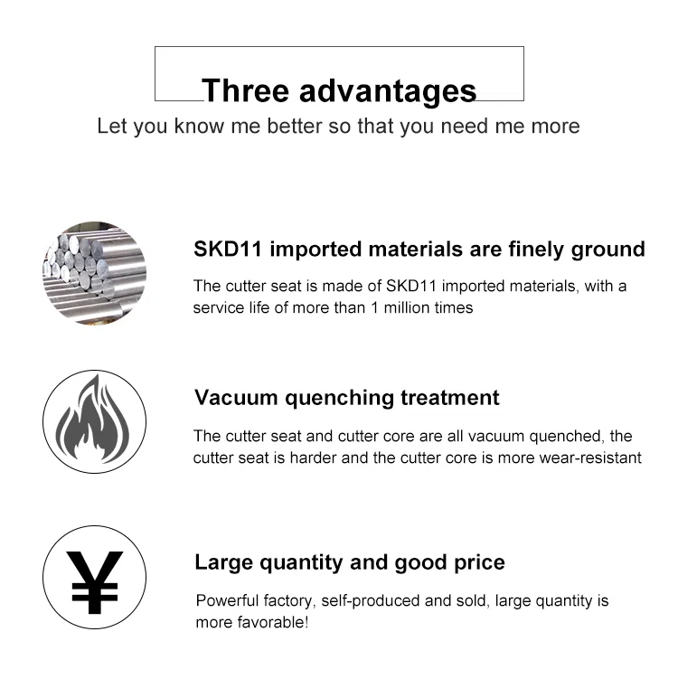 Klemmenmaschine Messerblock, Terminal Blade Form Schneideblock, Bandschneiden, alle Arten von Schneidern, Blockformzubehör 