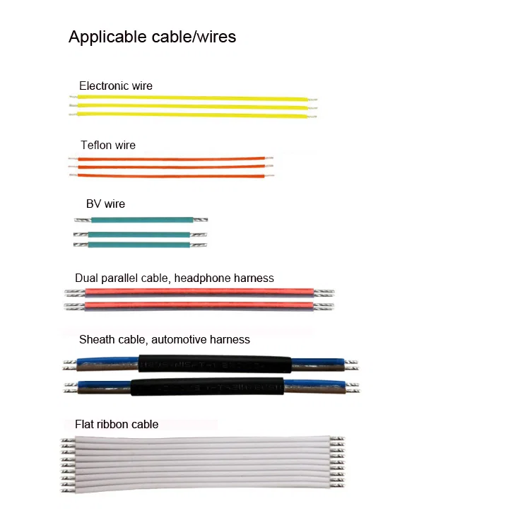 Beispielanzeige der Drahtschneide-Abisolier-Verzinnungsmaschine, der 5-Draht-Abisolier-Verzinnungsmaschine, der automatischen Drahtverzinnungsmaschine mit beiden Enden