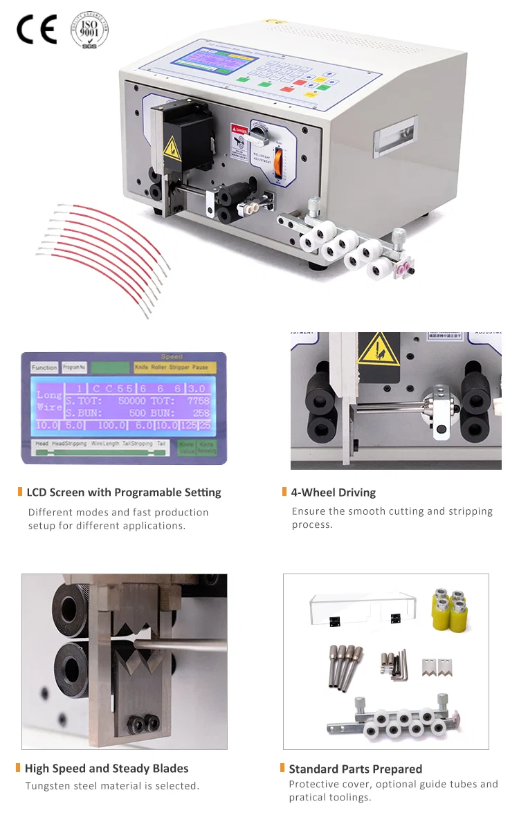 Abisoliermaschine für doppelt zuführende Drähte, Abisoliermaschine für Doppelleitungsdraht, elektrische Abisoliermaschine, Abisoliermaschine zum Schneiden von Kabeln