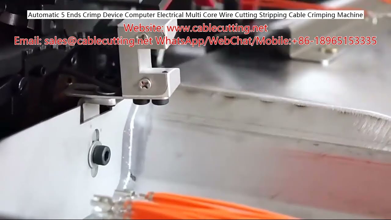 Automatische 5-End-Crimpvorrichtung | Präzises Kabelabschneiden, Abisolieren & Crimpen für Mehrleiterkabel