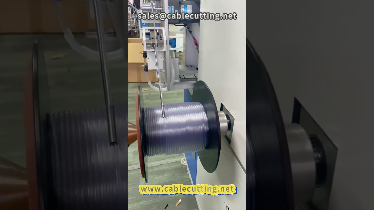 4-fache automatische Meterwicklung – Sauber geordnete Wickelmaschine für Medizinschläuche, Kabel und Gummi