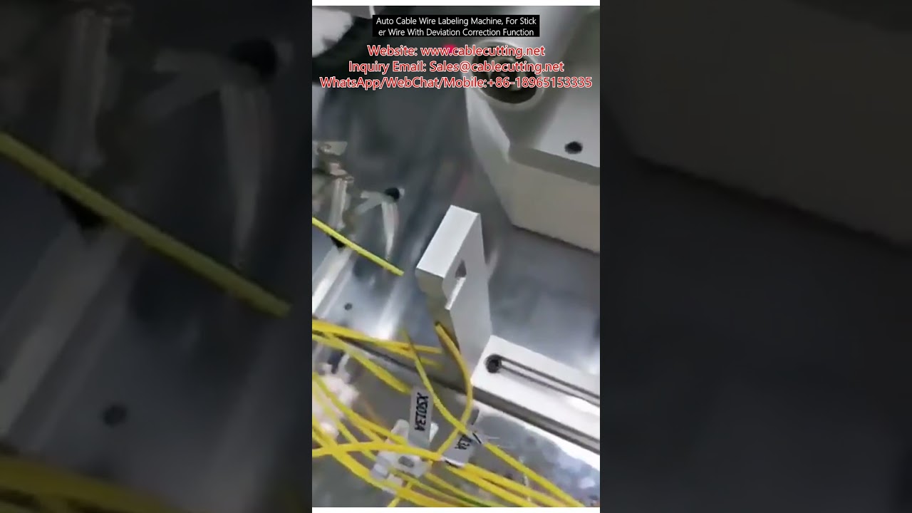 Automatische Kabelbeschriftungsmaschine mit Abweichungskorrektur für Aufkleber
