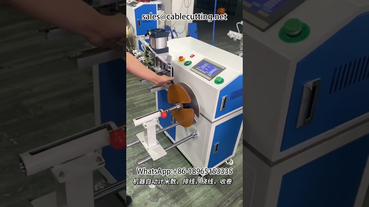 Präzise Drahtwickelmaschine mit Meterzählung – Kabel- und Kabelbaum-Wickellösung