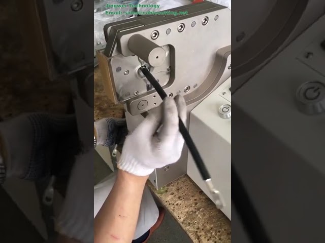 Präzise Servo-Sechskant-Crimpmaschine für dicke Kabel – Industrielle Drahtverarbeitung