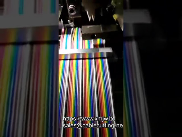 Halbautomatische 3-20p Flachbandkabel-Abisolier- und Crimpmaschine für 20-40 Pin Flachkabel