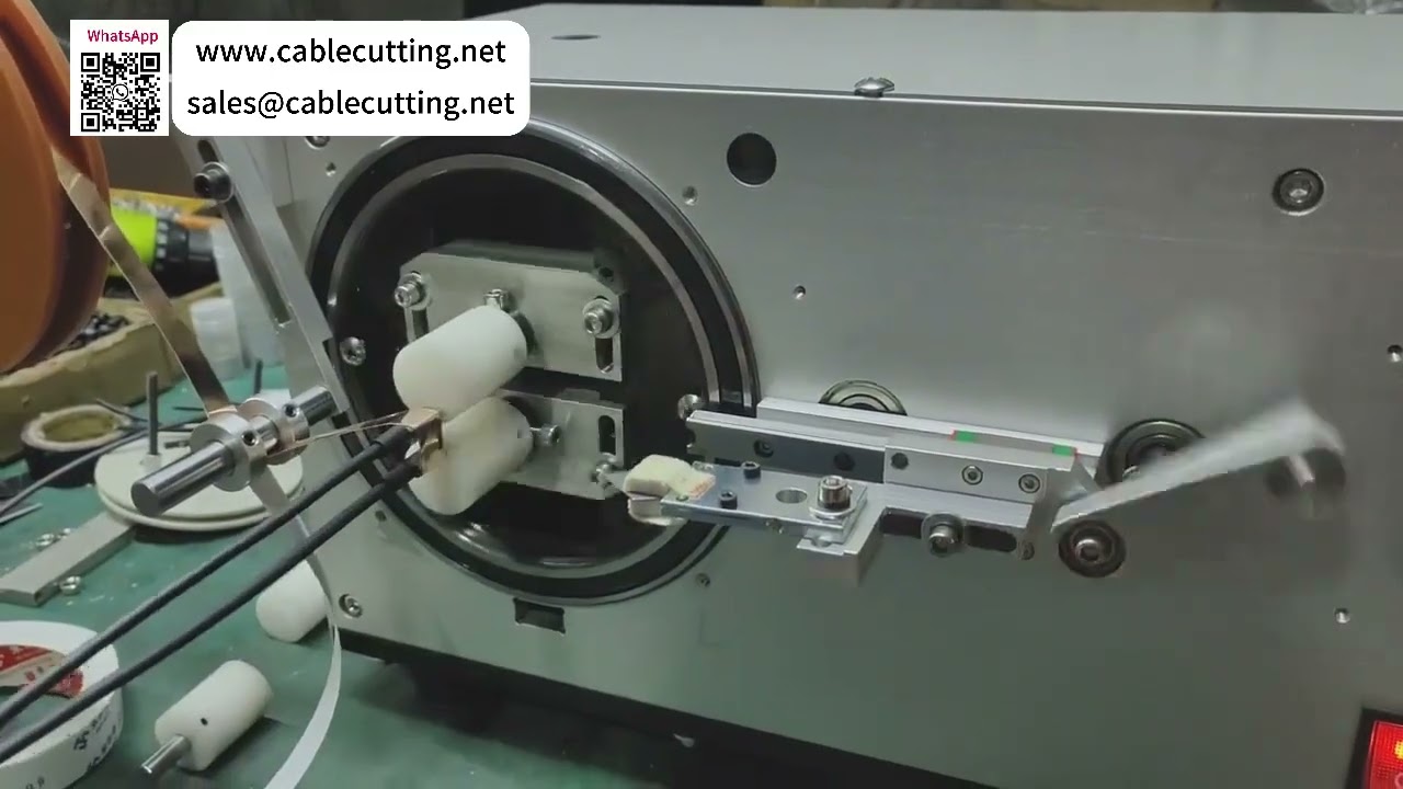 Halbautomatische Kupferfolienband-Wickelmaschine für Datenkabel-Eisenschalenverarbeitung