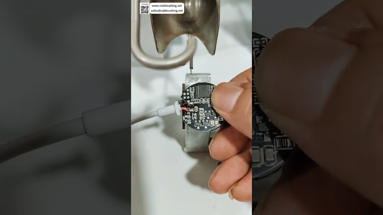 Halbautomatische Lötmaschine für kabellose Ladegeräte – Hochpräzises Schweißen elektronischer Spulen