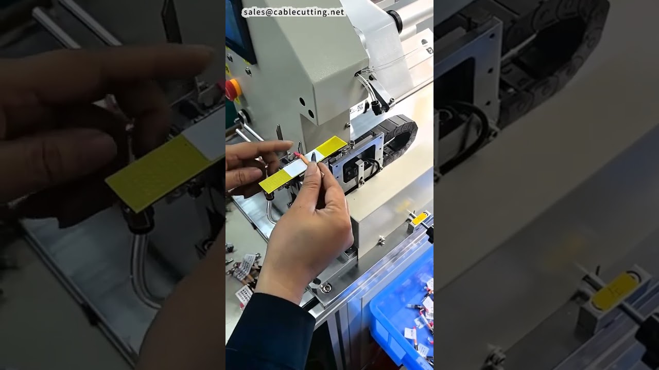 Drahtbeschriftungsmaschine & Umlegeetikettierer | Industrielle Automatisierung #Fabrik #Maschine