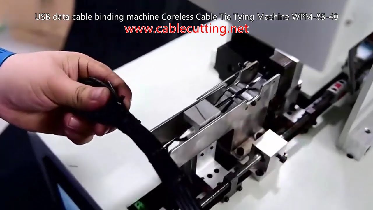 USB-Datenkabel Bündelmaschine | Kernlose Kabelbinder | Kabelschonend WPM-85-40