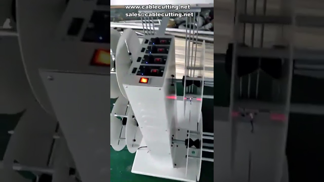 Vierachs-Abspulmaschine für Drahtverarbeitung: Schneiden, Abisolieren & Crimpen