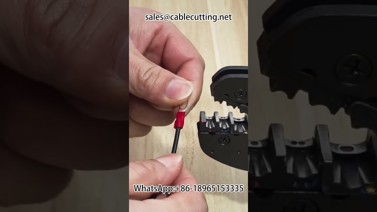 Elektrische Crimpmaschine für Anschlussklemmen – universelle Verarbeitung aller Klemmentypen #Automatisierung
