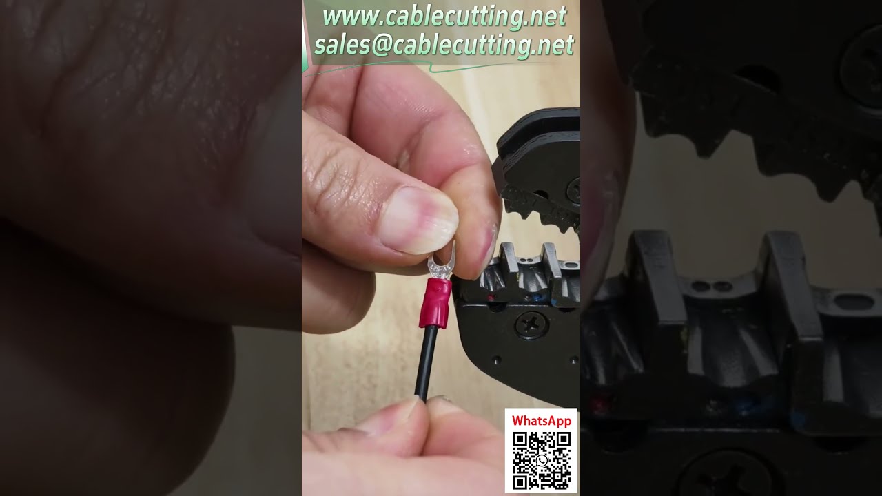 Elektrische Terminal-Crimpmaschine – Schnellwechsel-Werkzeug für alle Steckertypen, Plug-and-Play mit Zähler