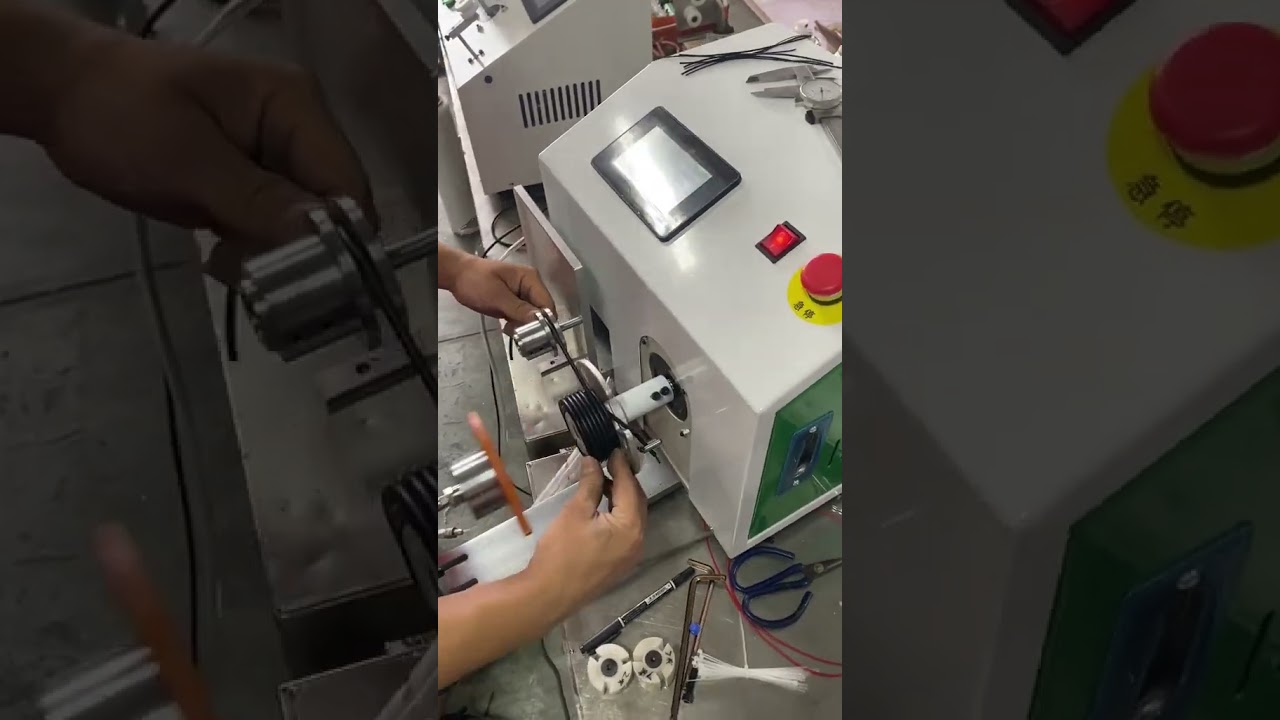 Automatische Drahtsortier- und Wickelmaschine: Saubere Wicklung, Automatischer Stopp & Pneumatische Deckplatte