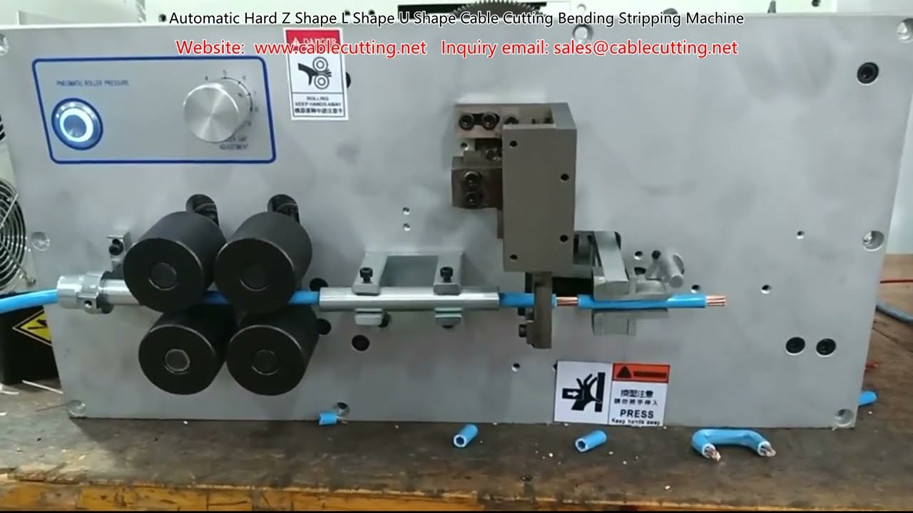 Automatische Kabelbearbeitungsmaschine für Z-, L- und U-Formen – Schneiden, Biegen, Abisolieren