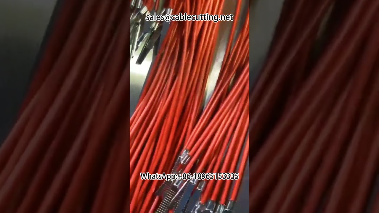 Automatische Doppelkopf-Abisolier- und Crimp-Maschine für wasserdichte Stecker – Effiziente Kabelverarbeitung