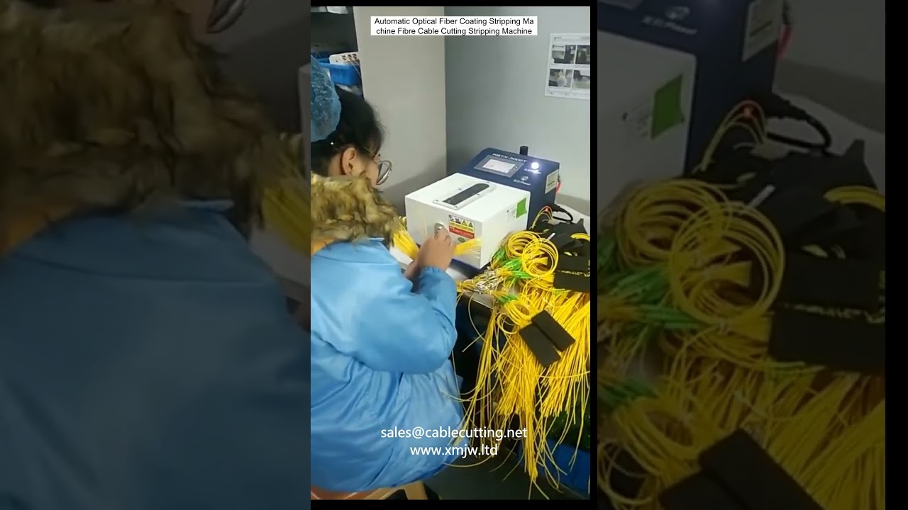 Automatische Glasfaser-Beschichtungsabstreifmaschine – Kabel Schneiden und Abisolieren mit hoher Präzision