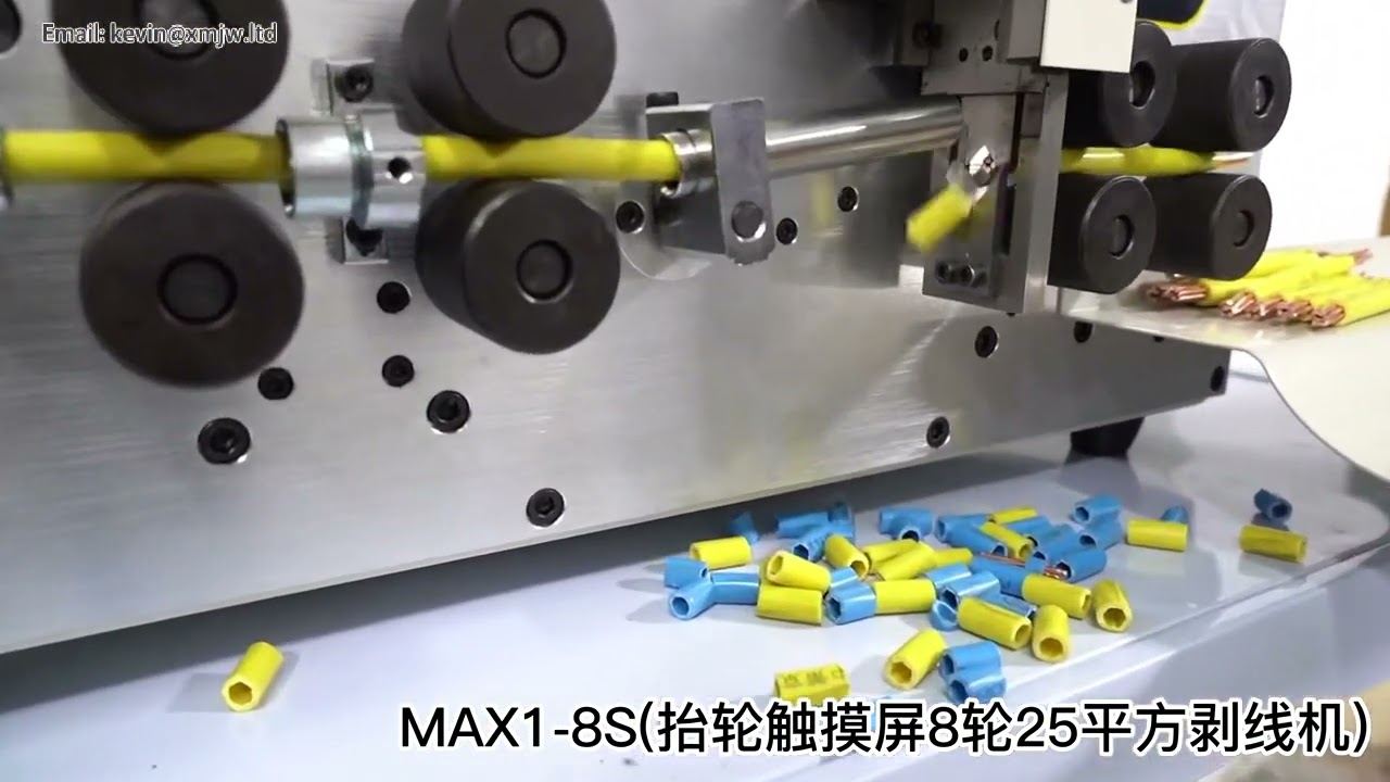SWT508 MAX-1: 4,3-Zoll-Touchscreen Automatische Abisoliermaschine mit 8 Rädern für Kabel 0-2 mm²