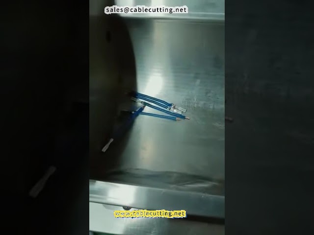 Automatische Kabel-Abisolier-, Schneid-, Verdreh- und Crimpmaschine