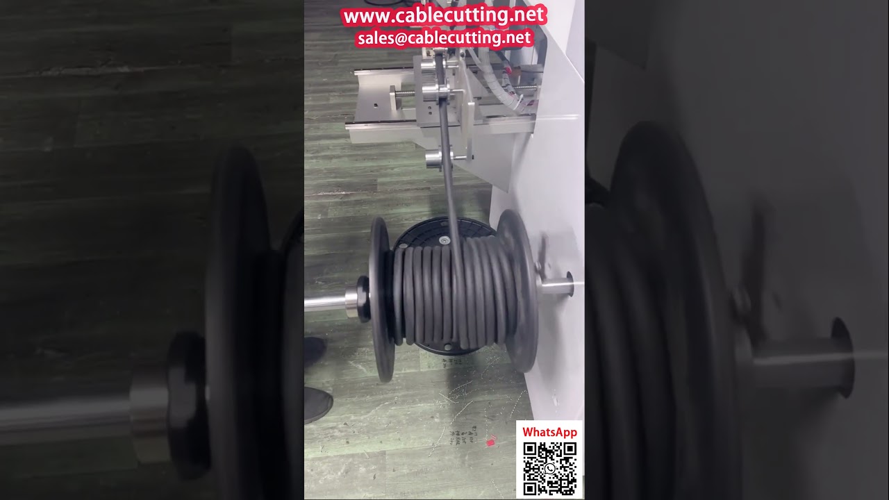 Automatische Kabel-Aufwickel- und Zählmaschine für Kunststoffspulen bis Ø16mm