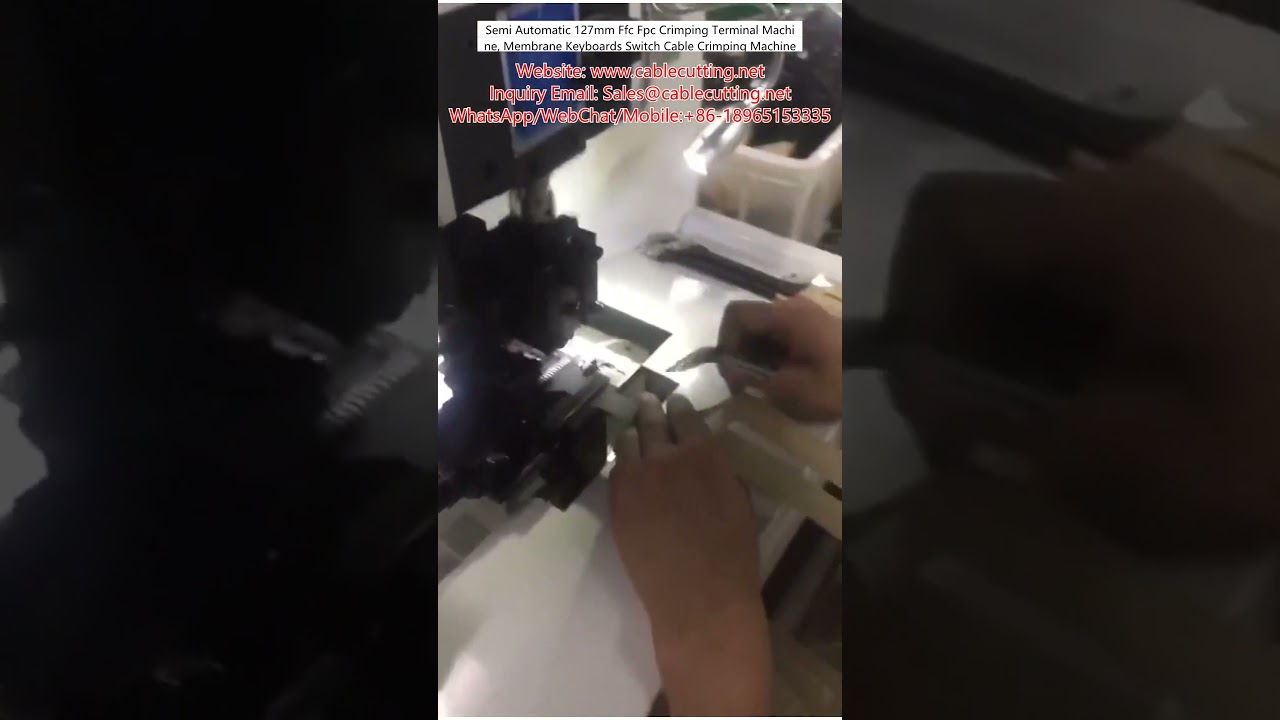 Semi-automatische 127mm FFC/FPC Crimp-Terminal-Maschine für Membranschalter und Tastaturkabel