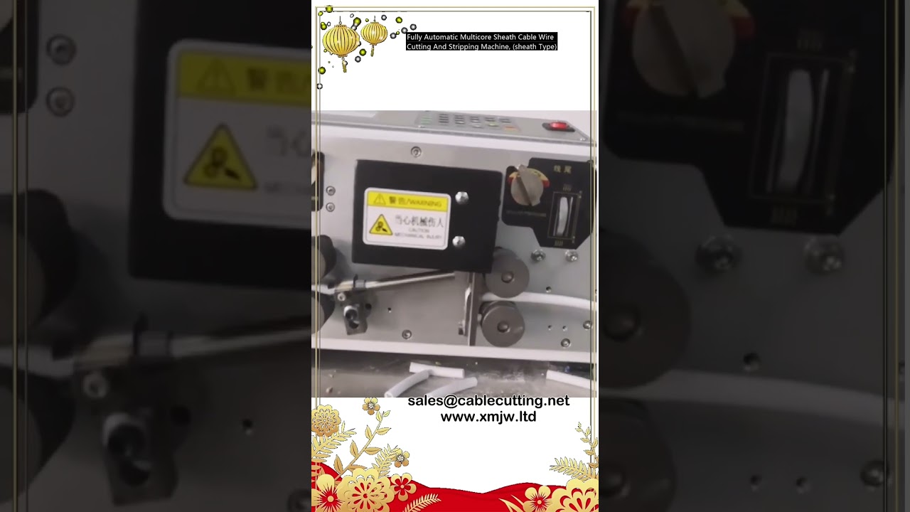 Vollautomatische Mehrleiter-Kabelmantel-Schneid- und Abisoliermaschine