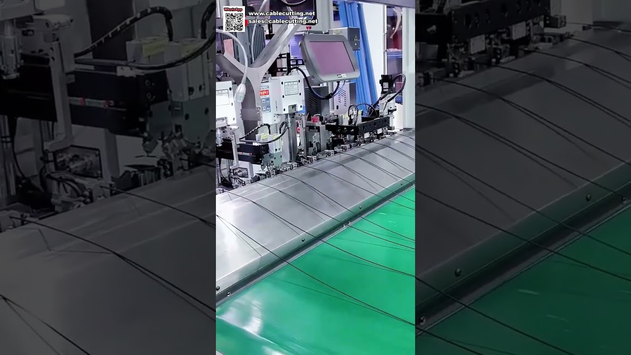 Hochleistungs-Automatik-Crimpmaschine für die Verarbeitung extralanger Kabel – Präzision und Effizienz auf höchstem Niveau
