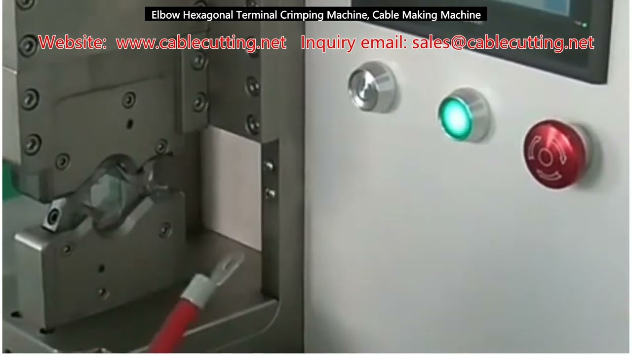 Ellbogen-Sechskantkabelschuh-Crimpmaschine – Hochpräzise Kabelbearbeitung für automatisierte Kabelbaummontage