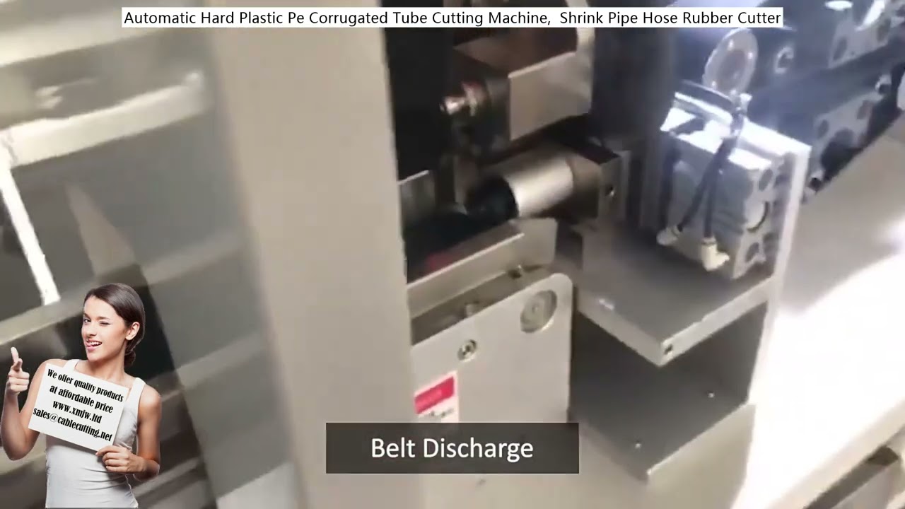 Hochgeschwindigkeits-Schneidemaschine für Hartplastik, PE-Wellrohre & Schrumpfschläuche