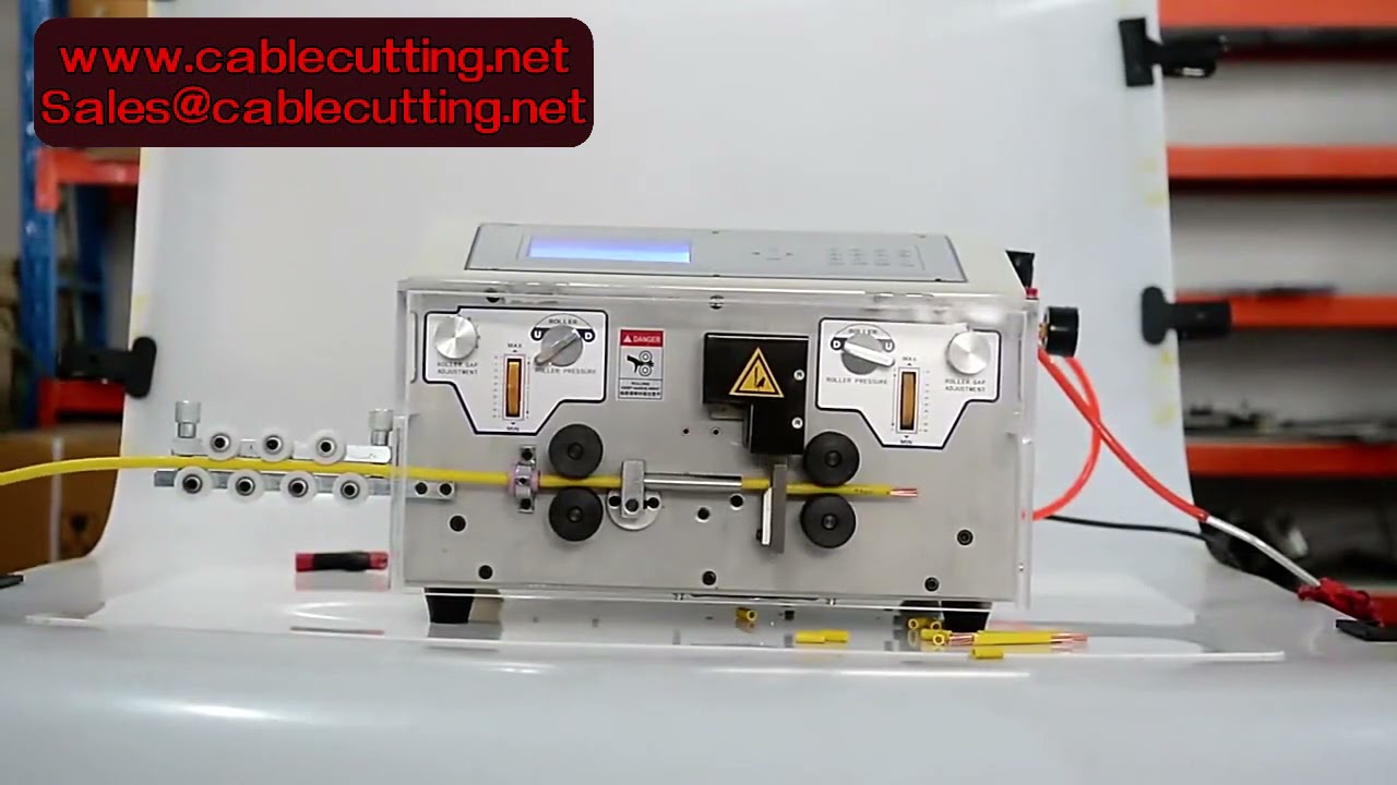 450W Automatische Abisolier maschine mit 4-Rad-Antrieb – Kabel bis 10 mm Außendurchmesser
