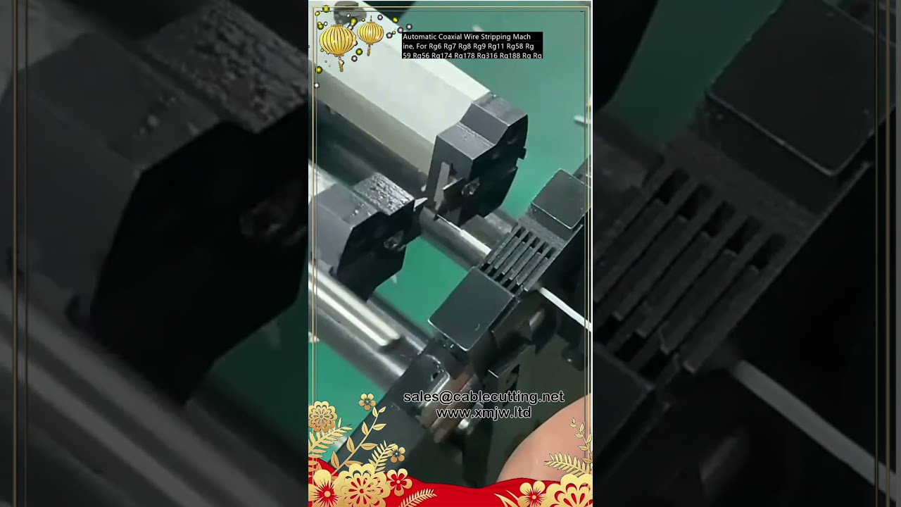 Automatische Koaxialkabel-Abisiermaschine für RG6, RG7, RG8, RG9, RG11, RG58, RG59, RG56, RG174, RG178, RG316