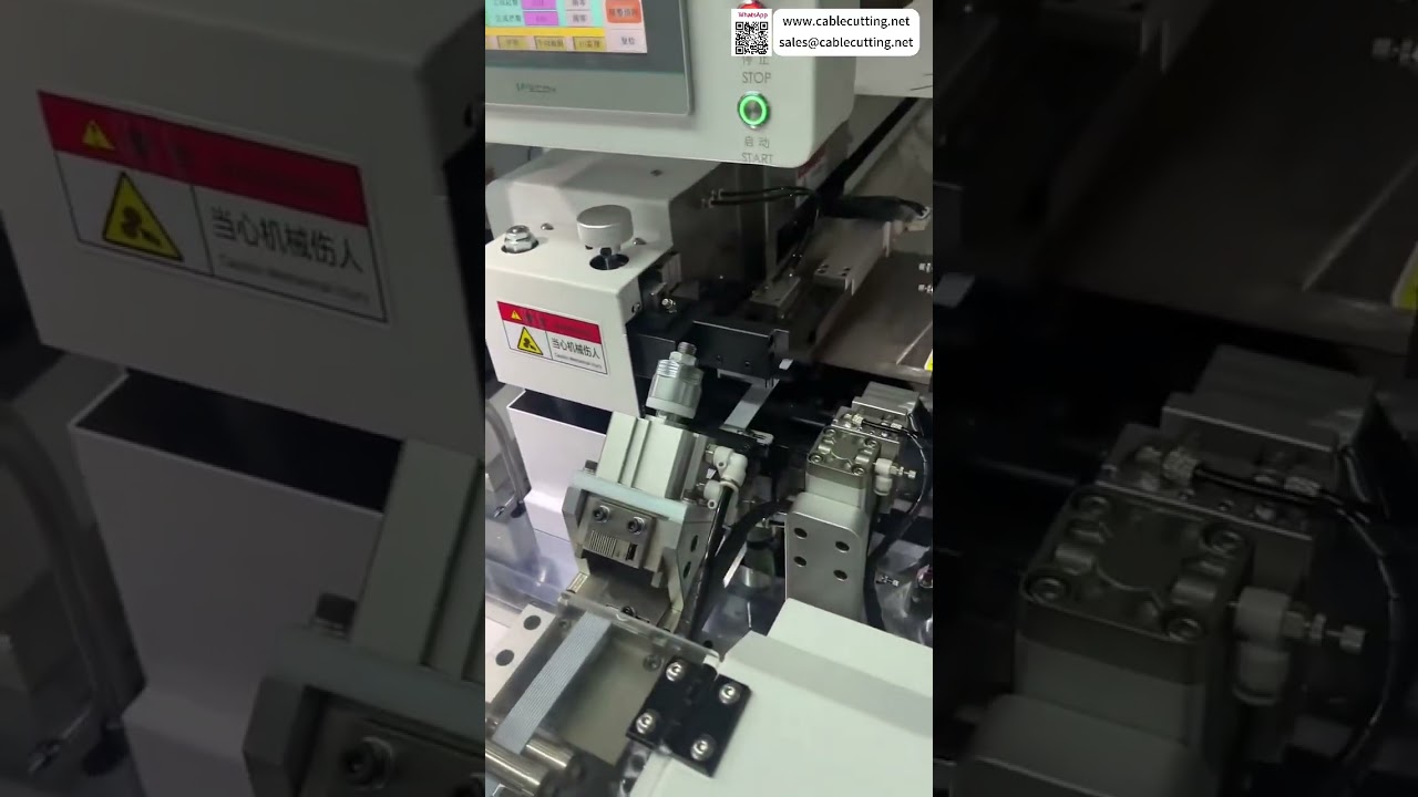 Hochmoderne vollautomatische Doppelkopf-Flachbandkabelmaschine – versandbereit für professionelle Kabelverarbeitung