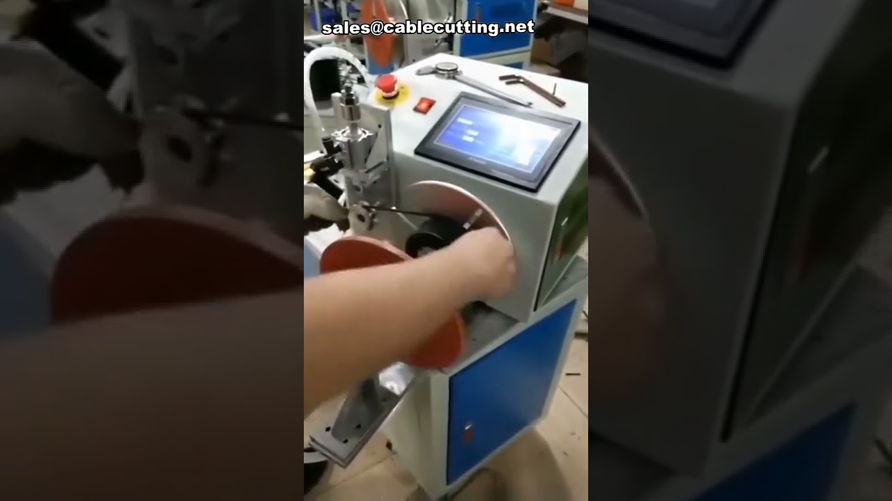 Kompakte Kabelwickel- und Spulmaschine mit Finish-Funktion: Automatische Kabelorganisation für die Produktion