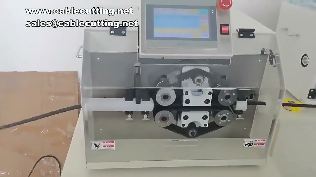 Präzise Balgenschneidemaschine mit Raupenvorschub – Stabiler Schnitt & Mikroschneiden für die Drahtverarbeitung