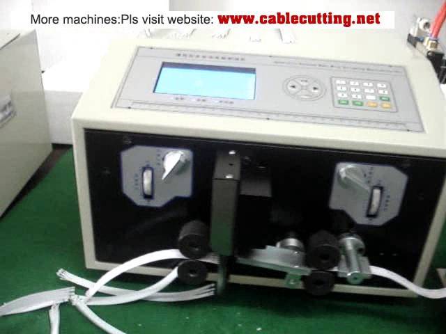 WPM-09E+S: Präzise Flachkabel-Abisolier-, Schneid- & Spaltmaschine