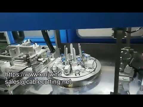WPM 82 Vollautomatische Schlauchschneid-, Crimp- und Wickelmaschine mit Kabelbinder – Neu für elektrische Kabelbäume