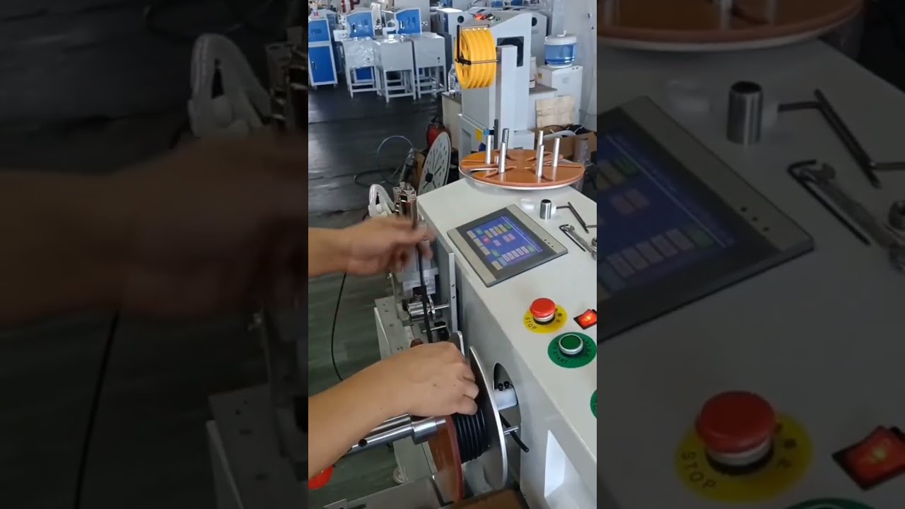 All-in-One Kabelmaschine: Meterzählung, Führung, Schneiden, Wickeln & Binden – Vollautomatisch