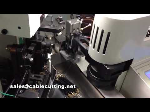 Automatische Draht-Crimp-Maschine WPM-188: Schneiden, Abisolieren und Crimpen beider Enden