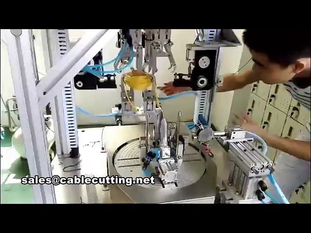Automatische Drahtbindemaschine O-Form für lange Netzwerkkabel – Kabelwicklung und Bündelung