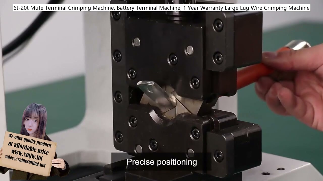 6t bis 20t Leise Kabelschuh-Crimp-Maschine – Batteriepolcrimper mit 1 Jahr Garantie für große Kabelquerschnitte