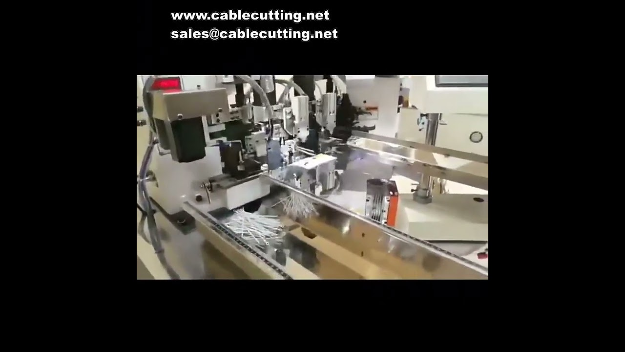 Automatische Doppeldraht-Pressmaschine mit 3-Kopf-Endbearbeitung – Kabelcrimp-Terminalmaschine