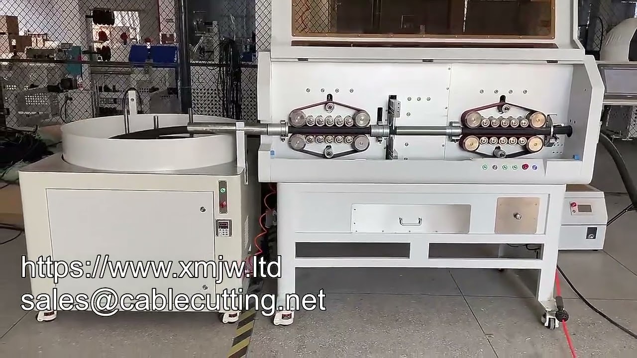 Automatische Kabelaufwickelmaschine für große Kabelspulen – Zuführer für Schneid- und Abisolieranlagen bis 150mm²