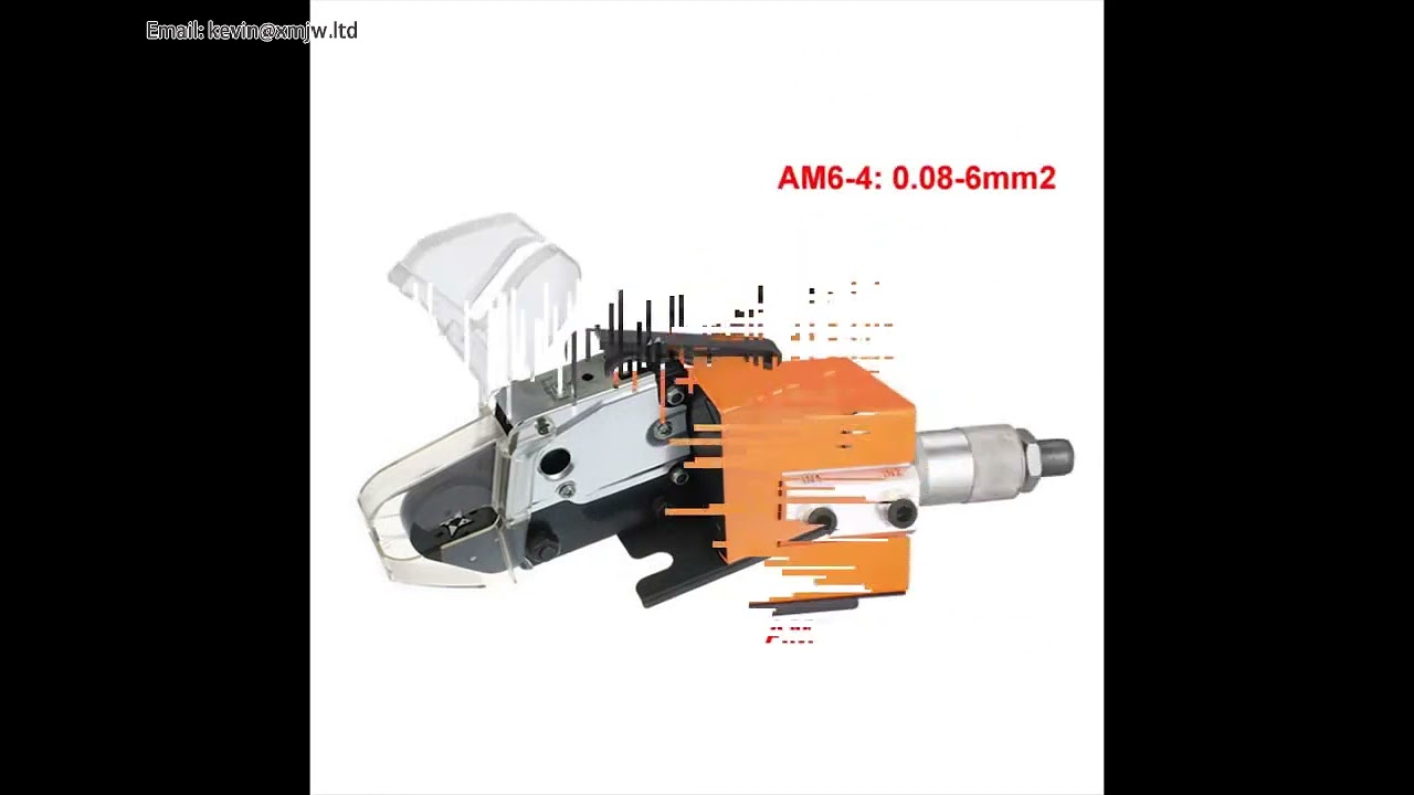 AM6 Pneumatische Kabelschuh-Crimpzange - Automatische Crimpmaschine für 0,08-6mm² isolierte Terminals
