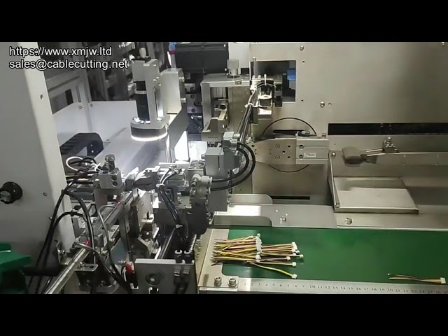 Vollautomatische Doppelend-Kabelcrimpmaschine mit Terminalgehäuse-Einsetzung | Automatisiertes Einführen