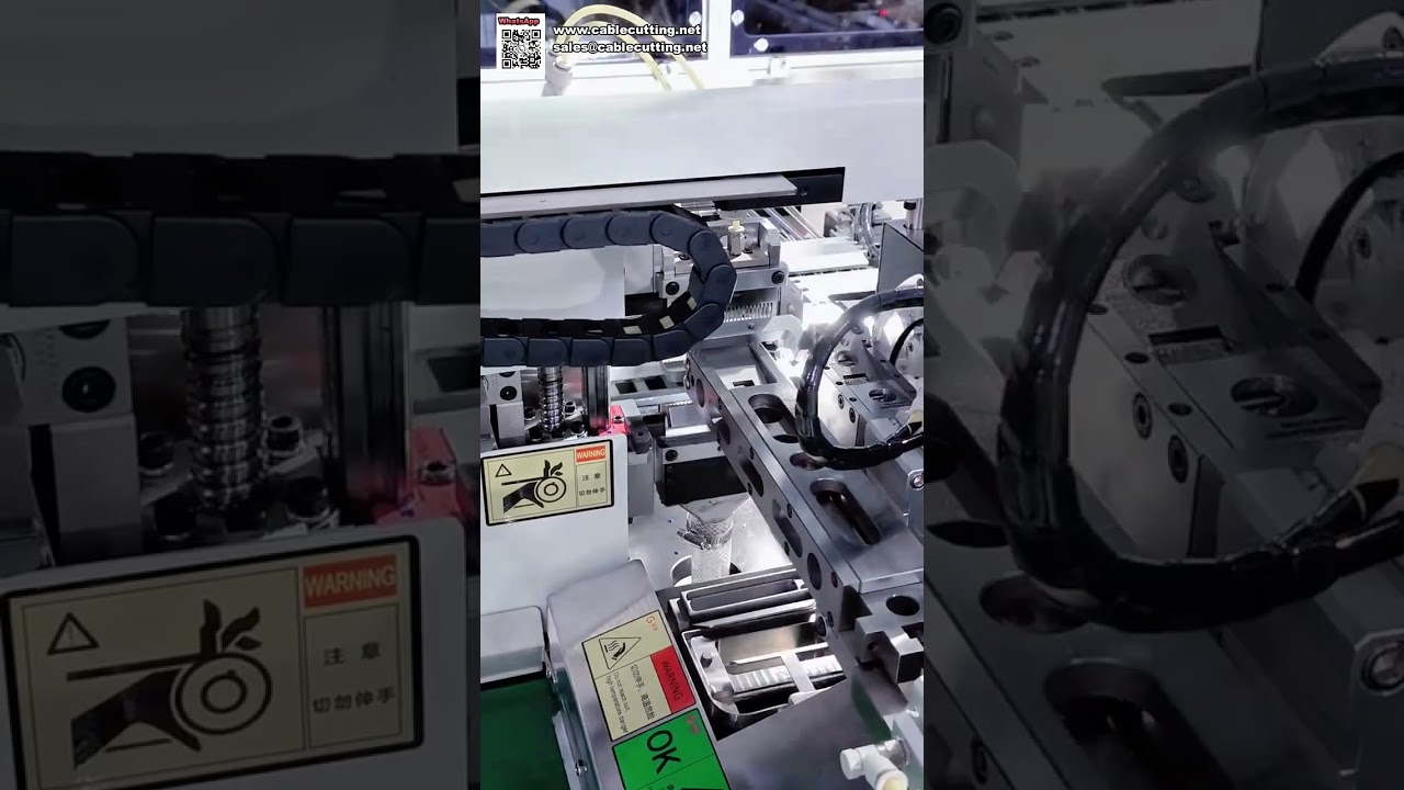 Vollautomatische All-in-One-Maschine für Anschlusskontakt-Crimpen, Gehäusebestückung und Drahtverzinnen